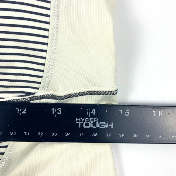 Lululemon Energy Tank Hyper Stripe Angel Wing Sz 4 Ivory Minimal Signs of Wear - Picture 10 of 10